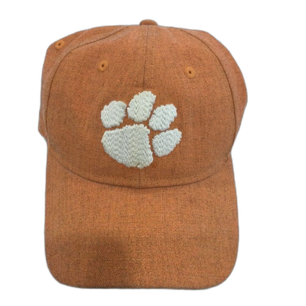 New Era Cap Hat Unisex Adjustable Color Orange Clemon Tigers Raised Logo